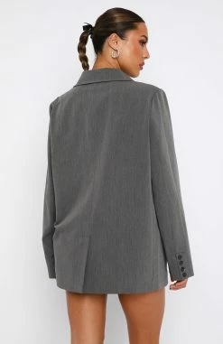 The Way To Go Oversized Blazer Charcoal -Outlet The Lounge Vibe Store 22.06.2335577