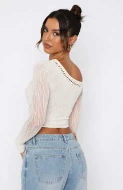 Losing Sleep Long Sleeve Top Snow -Outlet The Lounge Vibe Store 22.12.2220153