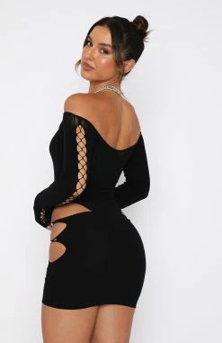 None Of Your Concern Bodysuit Black -Outlet The Lounge Vibe Store 22.12.2220248