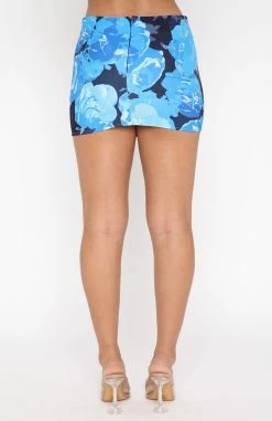 Don't Rush Mini Skirt Cerulean -Outlet The Lounge Vibe Store 23.06.22 1292