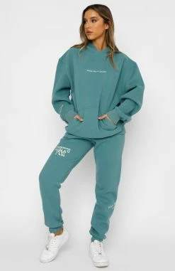 Heartbreak Hotel Hoodie Teal -Outlet The Lounge Vibe Store 23.07.21 1048