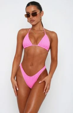 St Lucia Bikini Top Baby Pink Ruched -Outlet The Lounge Vibe Store 23.3.2313006