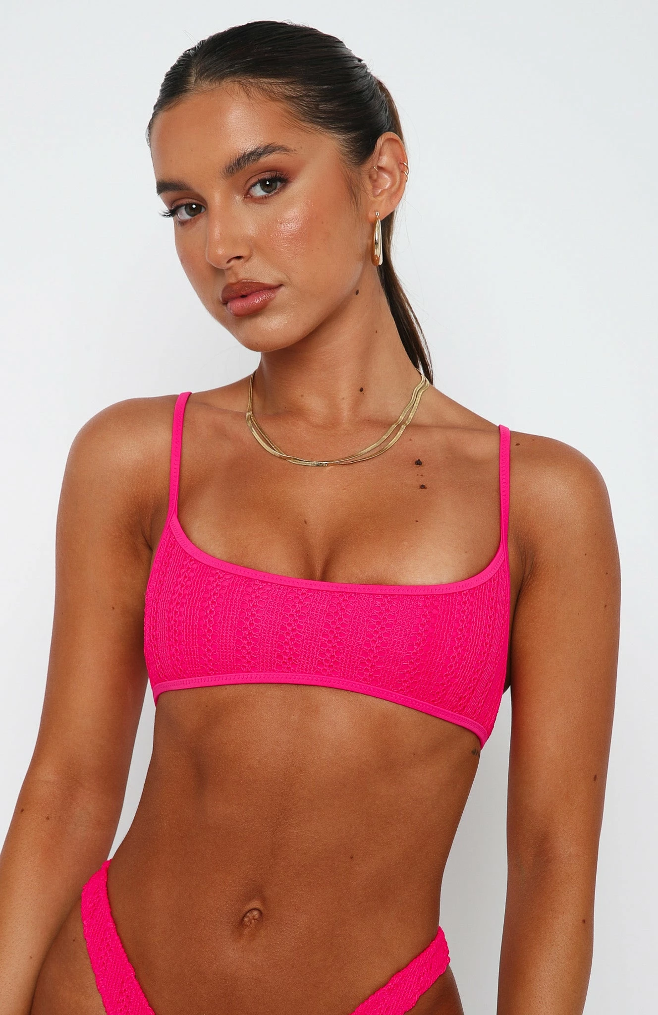 Island Daze Bikini Top Hot Pink 2 Island Daze Bikini Top Hot Pink - Image 2