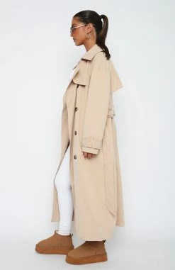 Feeling Fine Trench Coat Beige -Outlet The Lounge Vibe Store 23.3.2313411