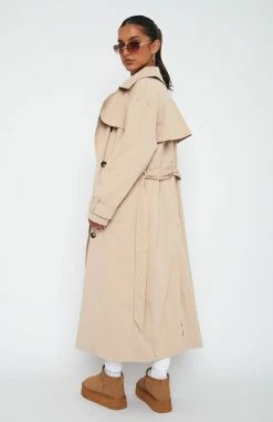 Feeling Fine Trench Coat Beige -Outlet The Lounge Vibe Store 23.3.2313417