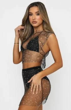 Play It Louder Crop Black -Outlet The Lounge Vibe Store 24.07.21 1241