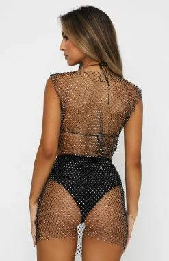 Play It Louder Crop Black -Outlet The Lounge Vibe Store 24.07.21 1248