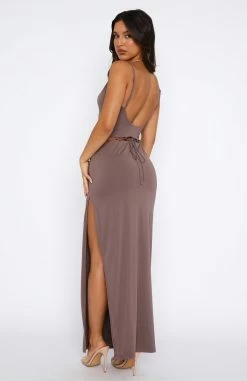 New Type Maxi Dress Pewter -Outlet The Lounge Vibe Store 24.08.2350877