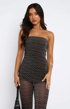 No Vacancy Top Chocolate Argyle -Outlet The Lounge Vibe Store 24.08.2351369