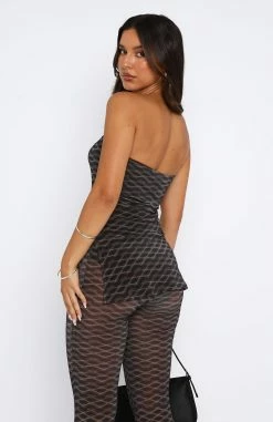 No Vacancy Top Chocolate Argyle -Outlet The Lounge Vibe Store 24.08.2351384