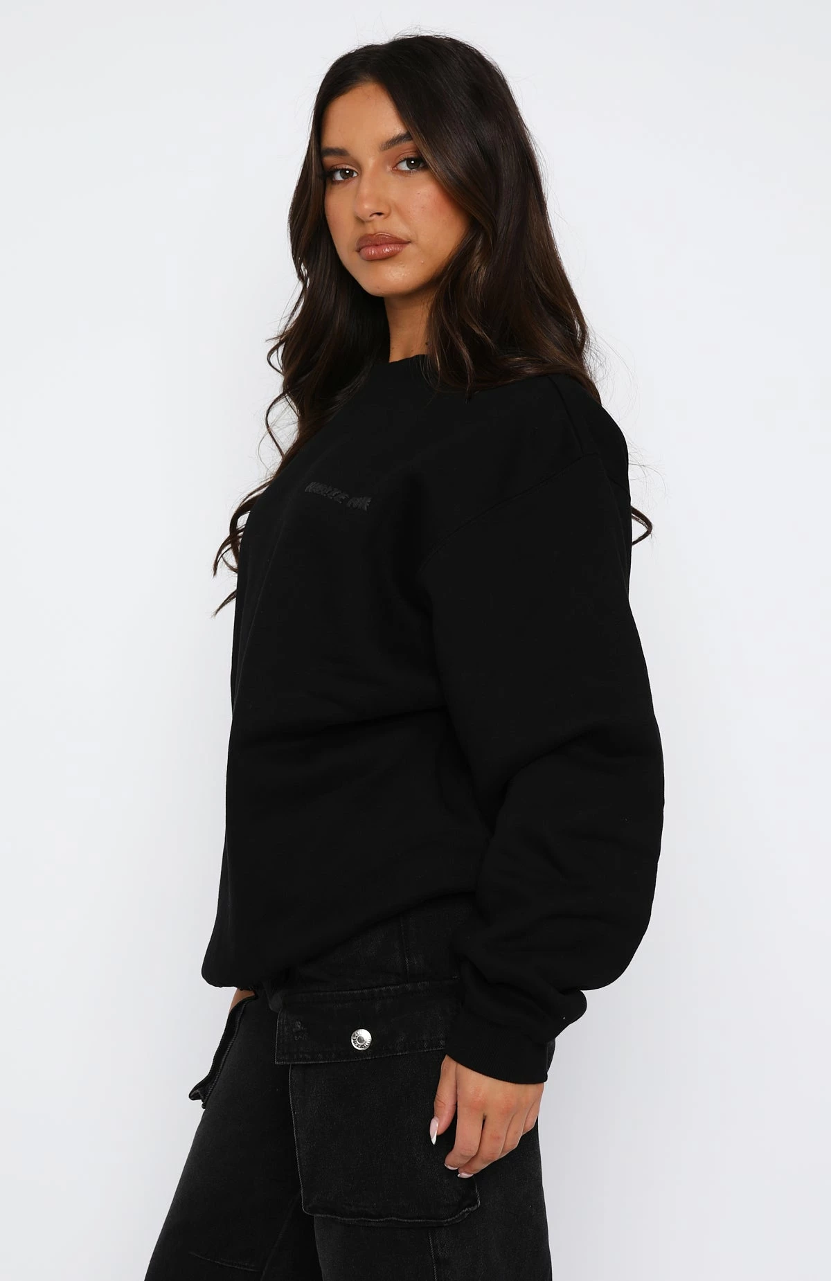 All A Blur Oversized Sweater Black 3 All A Blur Oversized Sweater Black - Image 3