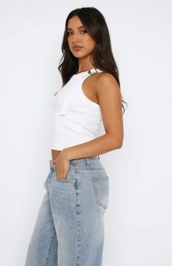 Not For You Tank White -Outlet The Lounge Vibe Store 24.08.2351811
