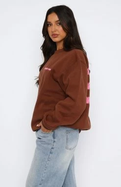All A Blur Oversized Sweater Auburn -Outlet The Lounge Vibe Store 24.08.2351933