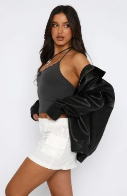 Stay By Your Side Top Charcoal -Outlet The Lounge Vibe Store 24.08.2351990