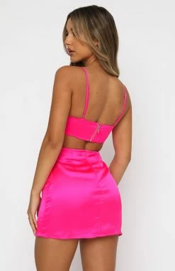 Let's Run Away Mini Dress Hot Pink -Outlet The Lounge Vibe Store 27.05.21 417