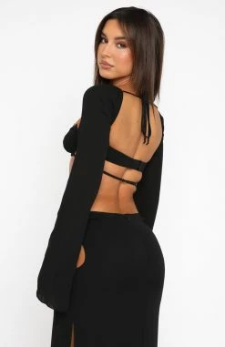 Level Up Long Sleeve Crop Black 10 Level Up Long Sleeve Crop Black -Outlet The Lounge Vibe Store 27.07.22 237