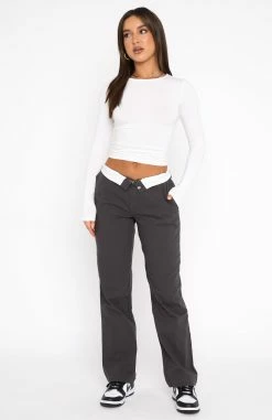 Don't Mess Around Pants Charcoal -Outlet The Lounge Vibe Store 27.07.22 942