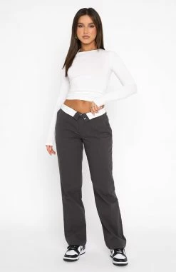 Don't Mess Around Pants Charcoal -Outlet The Lounge Vibe Store 27.07.22 943