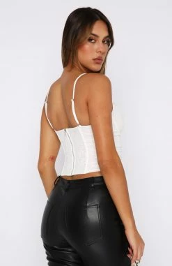 Make You Smile Bustier White -Outlet The Lounge Vibe Store 27.07.2342880