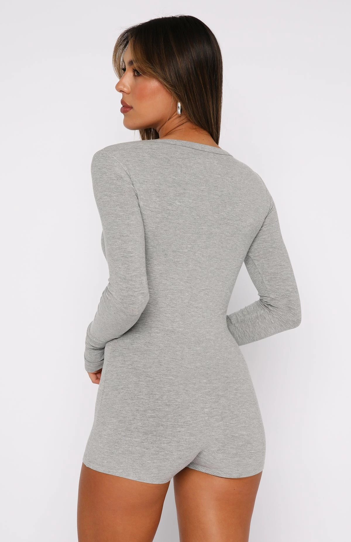 Dream With You Pyjama Onesie Grey Marle 4 Dream With You Pyjama Onesie Grey Marle - Image 4