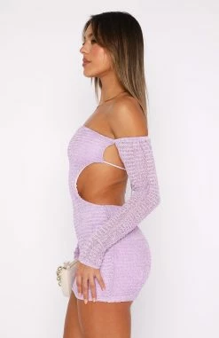 Summer's Over Long Sleeve Mini Dress Lilac 8 Summer's Over Long Sleeve Mini Dress Lilac -Outlet The Lounge Vibe Store 27.07.2343299