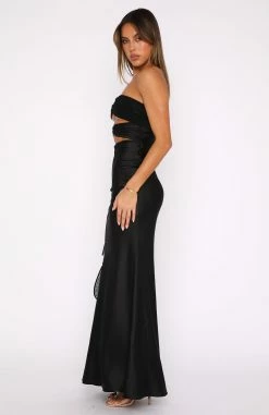 Deep Hearts Strapless Maxi Dress Black 6 Deep Hearts Strapless Maxi Dress Black -Outlet The Lounge Vibe Store 27.07.2343353