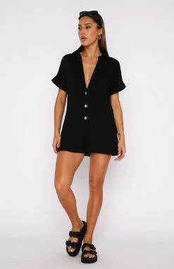 Higher Power Playsuit Black -Outlet The Lounge Vibe Store 27.07.2343876