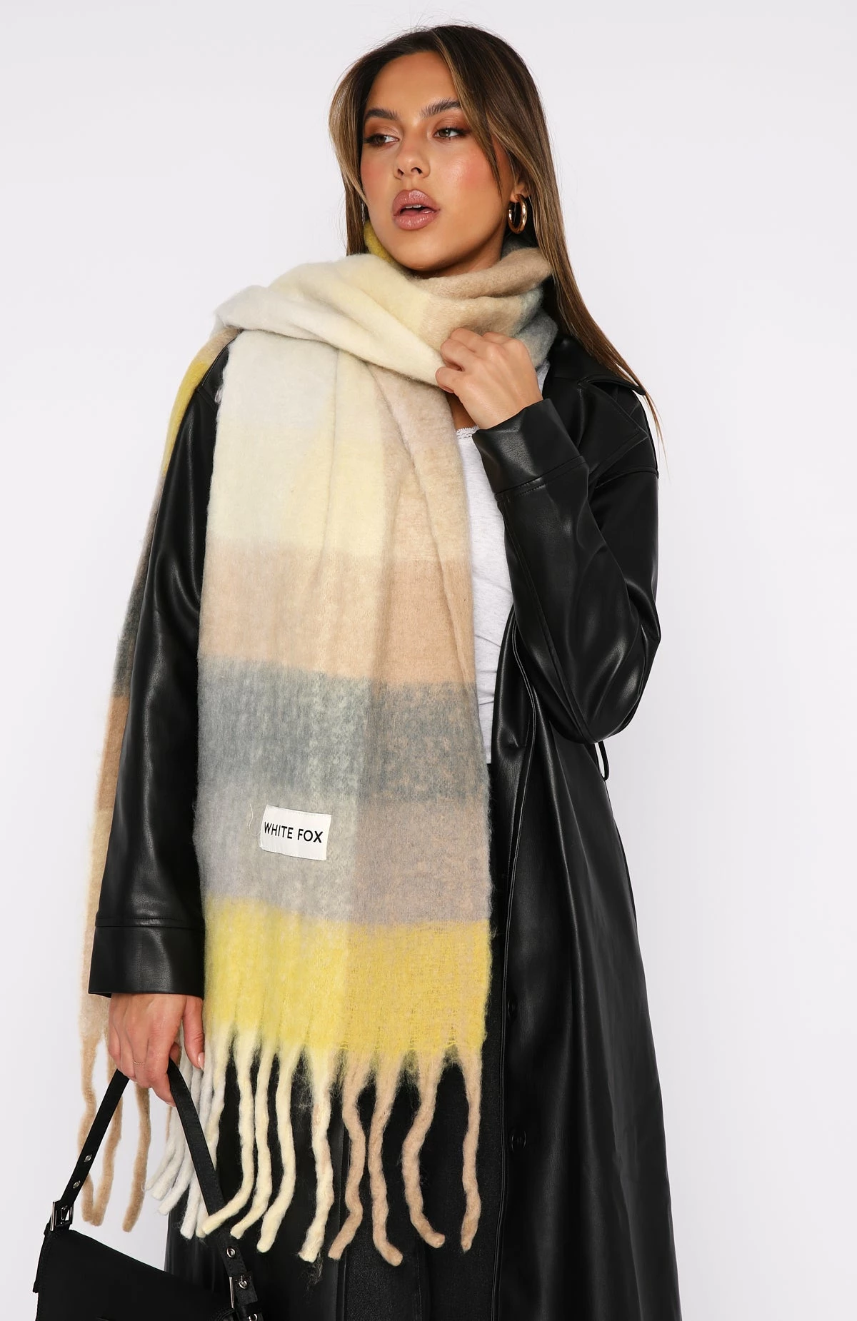 Winter Warmth Oversized Scarf Moss 2 Winter Warmth Oversized Scarf Moss - Image 2