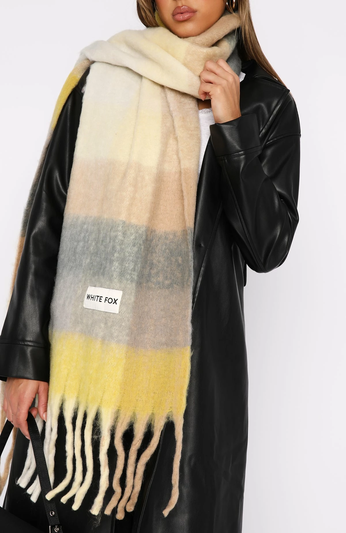 Winter Warmth Oversized Scarf Moss 3 Winter Warmth Oversized Scarf Moss - Image 3