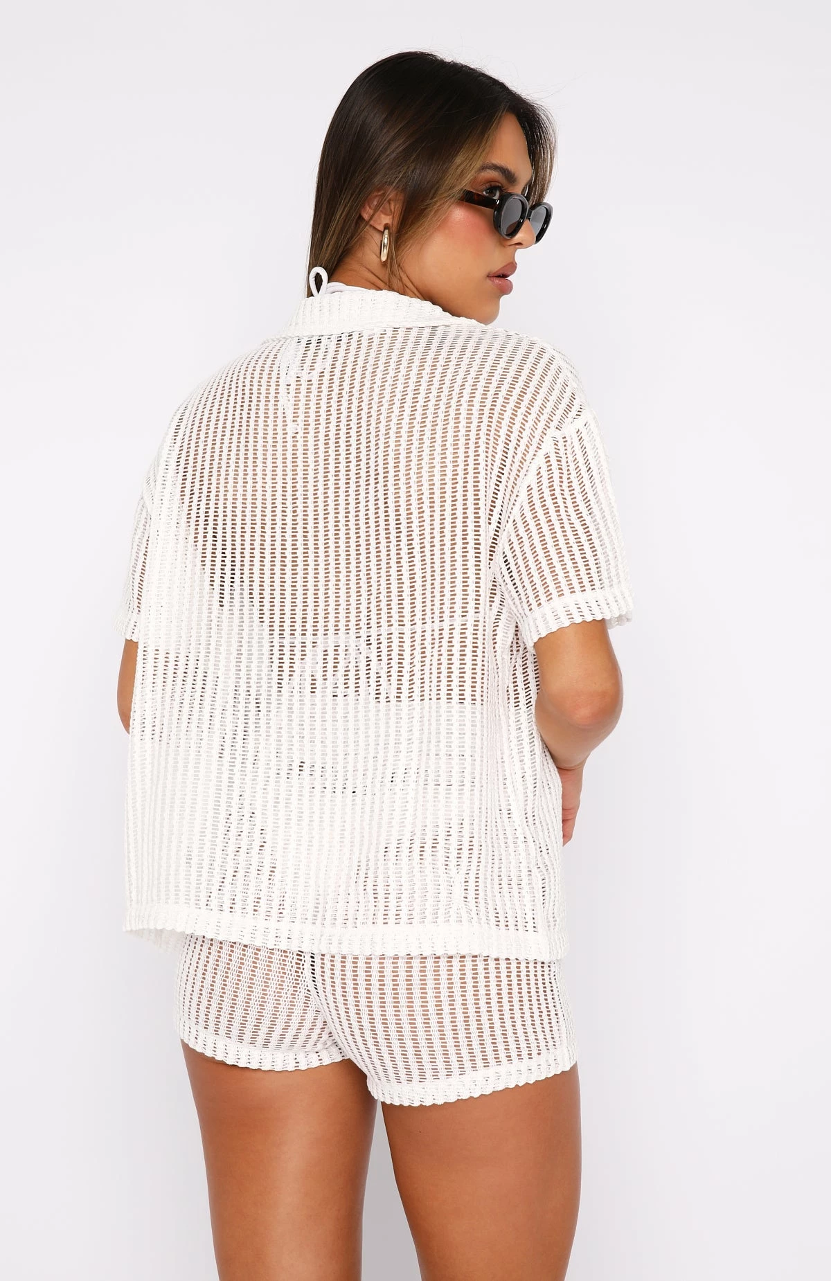 Not Letting Go Shorts White 4 Not Letting Go Shorts White - Image 4