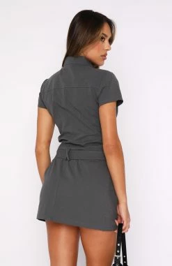 We Are Young Mini Dress Charcoal -Outlet The Lounge Vibe Store 27.07.2344292