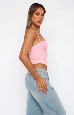 Don't Use Me Bustier Baby Pink -Outlet The Lounge Vibe Store 27.4.2317350