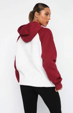 Caught Up On It Oversized Hoodie Grey Marle -Outlet The Lounge Vibe Store 27.4.2318057