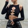 My Only Vice Long Sleeve Crop Black