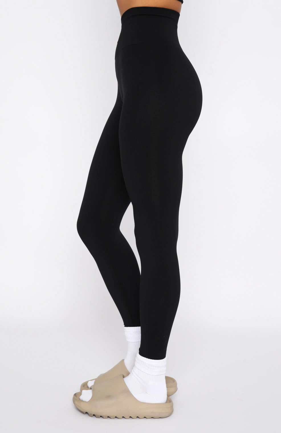 Cross The Line Seamless High Waisted Leggings Black 3 Cross The Line Seamless High Waisted Leggings Black - Image 3