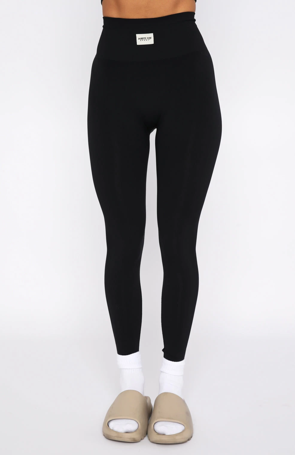 Cross The Line Seamless High Waisted Leggings Black 2 Cross The Line Seamless High Waisted Leggings Black - Image 2