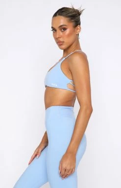 She's Healthy Sports Crop Sky Blue -Outlet The Lounge Vibe Store 28.04.22 1616