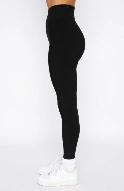 Go Getter High Waisted Leggings Black -Outlet The Lounge Vibe Store 28.04.22 1657