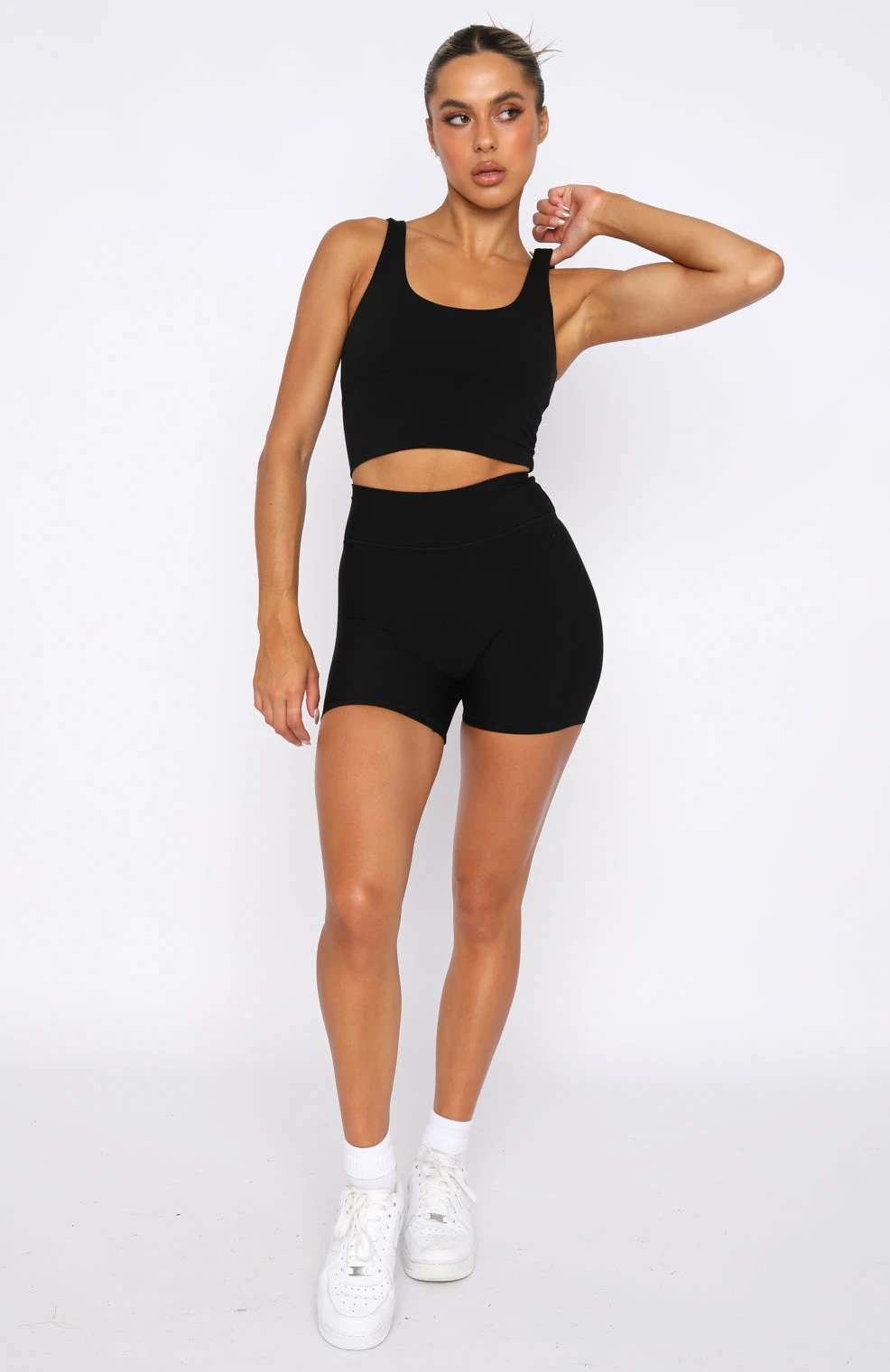Keep Up High Waisted Shorts Black 5 Keep Up High Waisted Shorts Black - Image 5