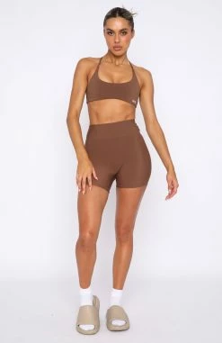 She's Healthy Sports Crop Chocolate -Outlet The Lounge Vibe Store 28.04.22 1847