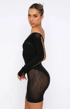 One Of A Kind Mini Dress Black -Outlet The Lounge Vibe Store 28.04.22 922