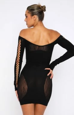 One Of A Kind Mini Dress Black -Outlet The Lounge Vibe Store 28.04.22 928