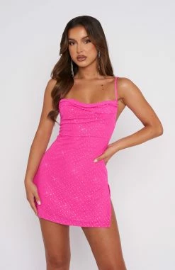 Love At First Sight Mini Dress Hot Pink -Outlet The Lounge Vibe Store 28.11.220035