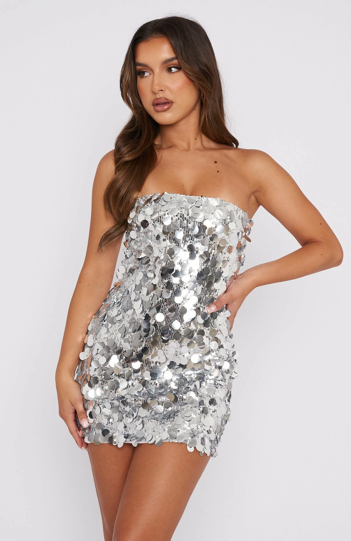 On A Night Like This Mini Dress Silver 2 On A Night Like This Mini Dress Silver - Image 2