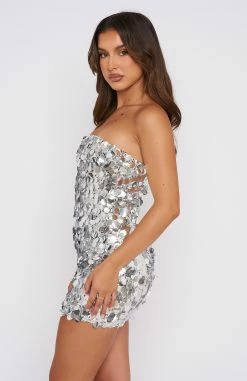 On A Night Like This Mini Dress Silver 8 On A Night Like This Mini Dress Silver -Outlet The Lounge Vibe Store 28.11.220187