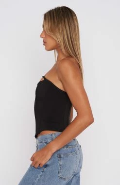 Banking On Me Strapless Bustier Black -Outlet The Lounge Vibe Store 28.11.220741