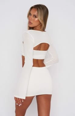 What About Me Long Sleeve Crop White 8 What About Me Long Sleeve Crop White -Outlet The Lounge Vibe Store 28.11.220801