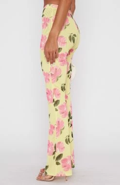 Summer In The City Pants Lemon Rose -Outlet The Lounge Vibe Store 28.11.221189