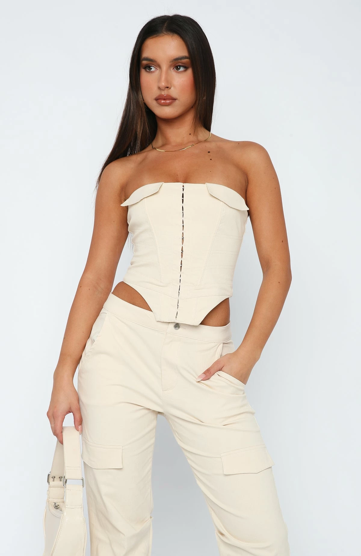 Bad For Me Bustier Cream 2 Bad For Me Bustier Cream - Image 2