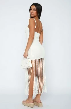 Grand Entrance Crochet Maxi Dress White -Outlet The Lounge Vibe Store 29.05.2321747